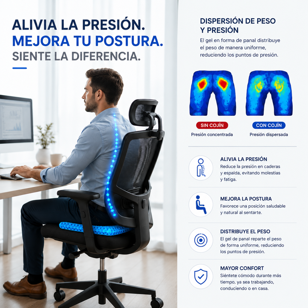 Cojín de Asiento Ergonómico ComfortRest™