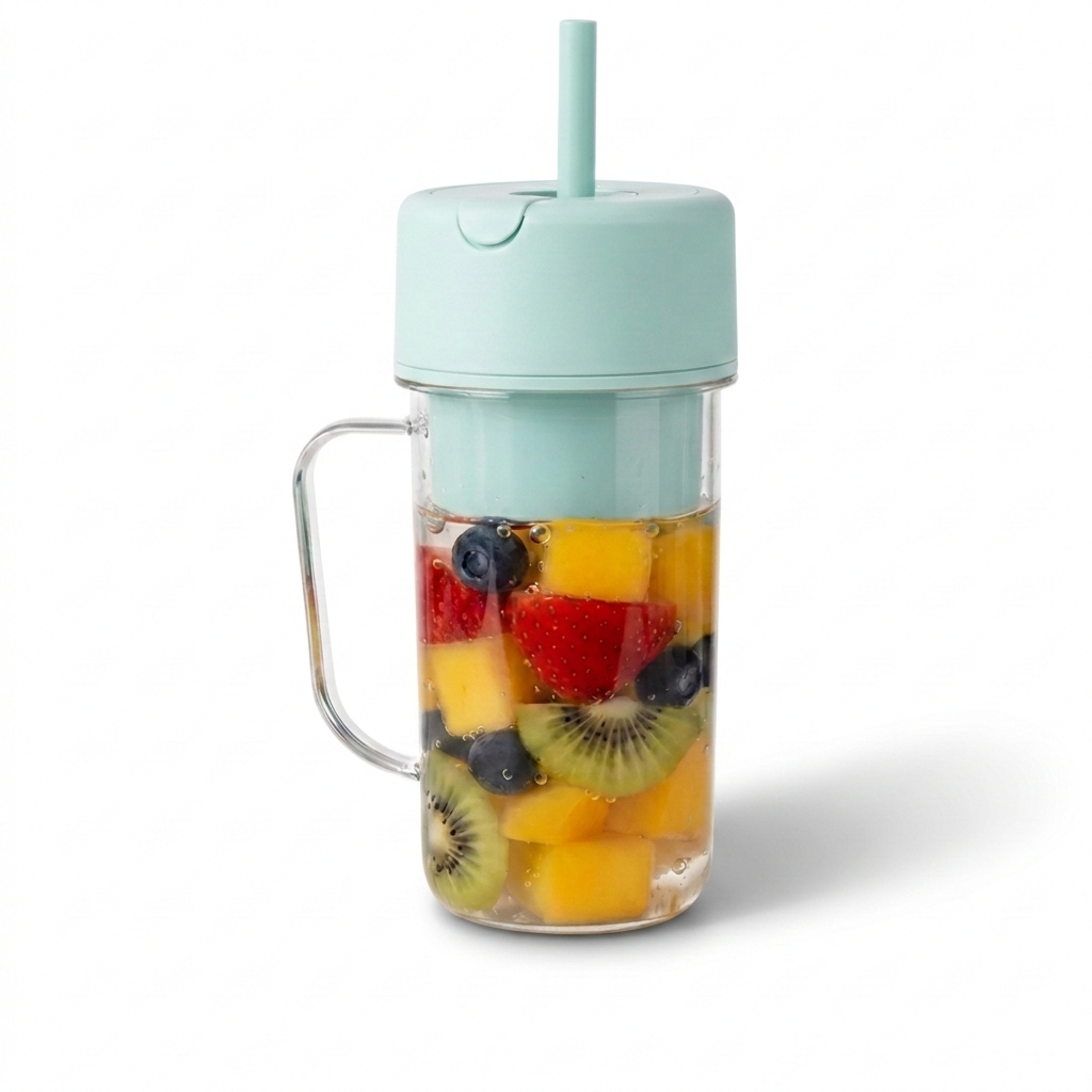 Batidora Portátil NutriSip™ con Pajita