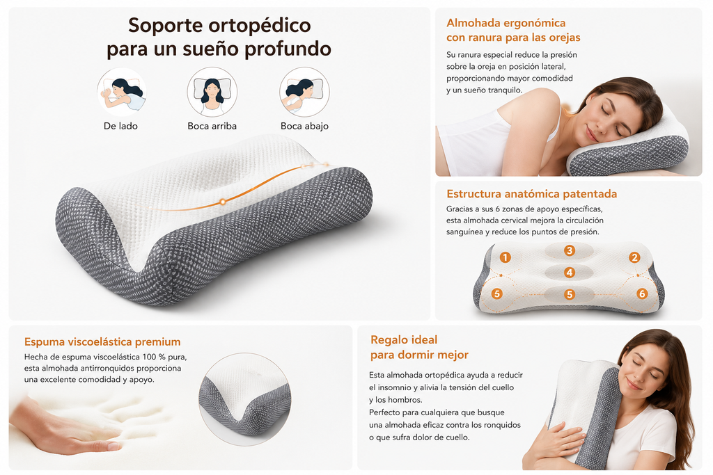 Almohada cervical Viscoelástica DreamCurve™