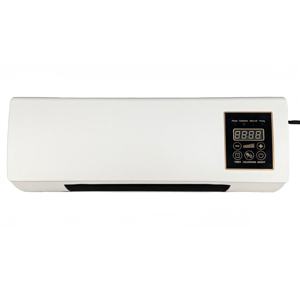 Calefactor y Ventilador de pared 1800W con mando
